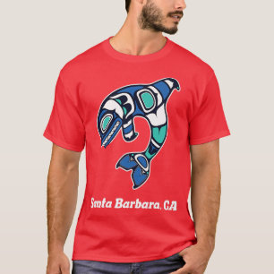 Santa Barbara CA National American Tribal Orca Kil T-Shirt