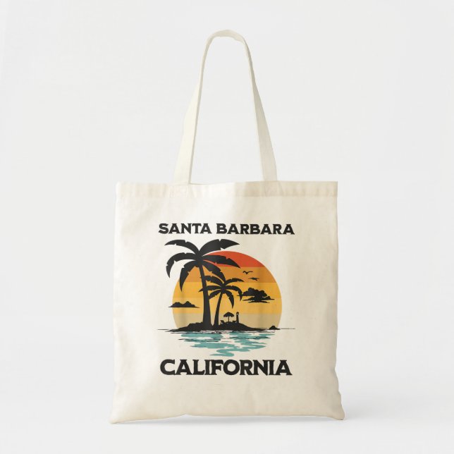 Santa Barbara California BeachSurf Sommerferien Tragetasche (Vorne)