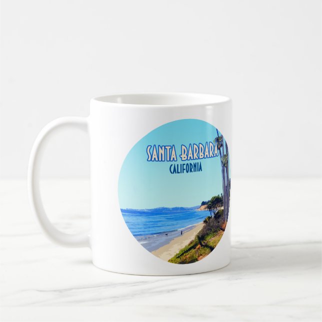 Santa Barbara California Butterfly Beach Montecito Kaffeetasse (Links)