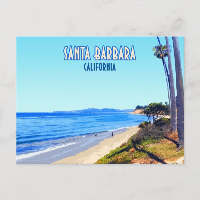 Santa Barbara California Butterfly Beach Montecito Postkarte (Vorderseite)