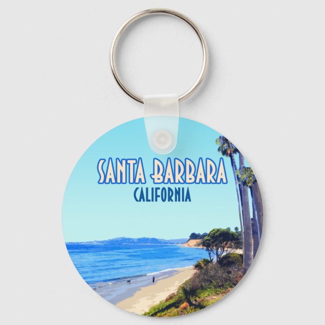 Santa Barbara California Butterfly Beach Montecito Schlüsselanhänger (Vorderseite)
