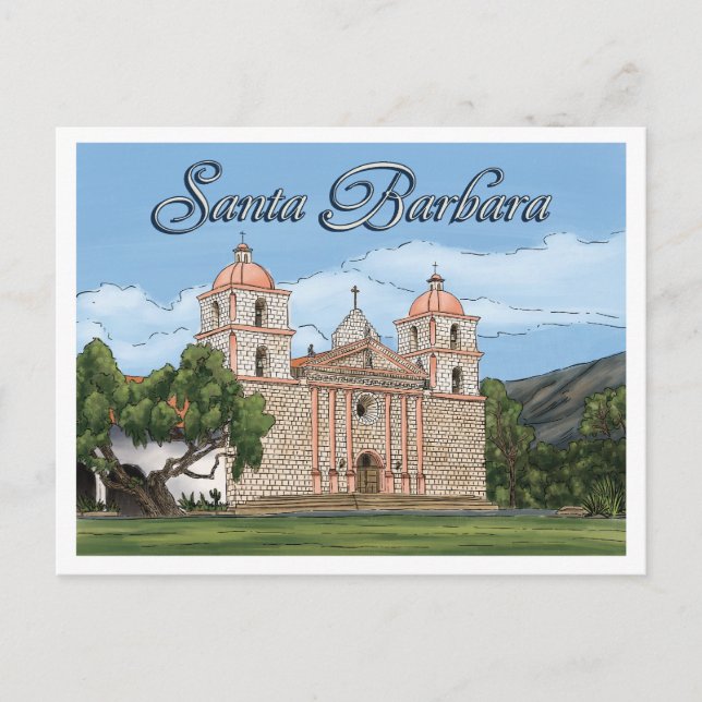 Santa Barbara California Postcard Postkarte (Vorderseite)