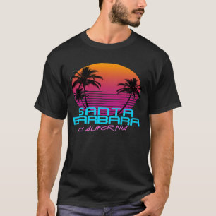 Santa Barbara California Retro 80er Premium T-Shirt