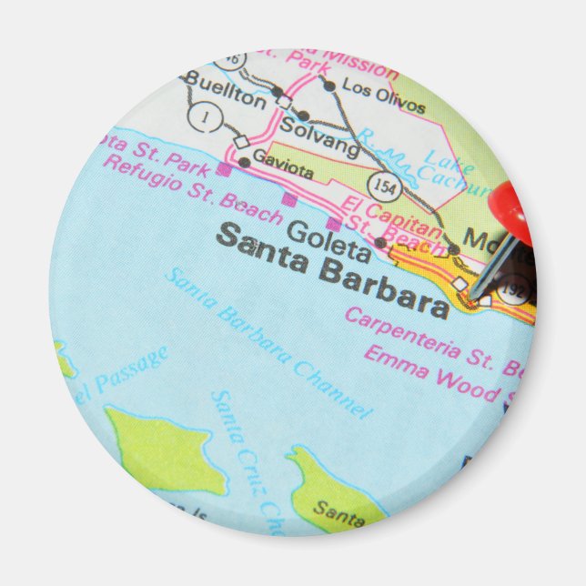 Santa Barbara, Kalifornien Magnet (Vorne)
