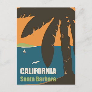 Santa Barbara, Kalifornien Postkarte