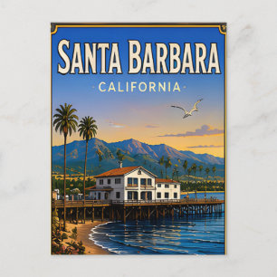 Santa Barbara Kalifornien Reise-Geschenk Postkarte