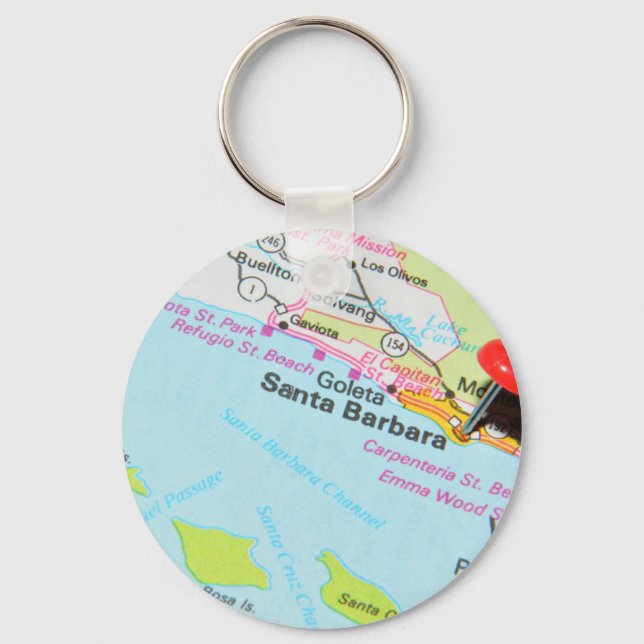 Santa Barbara, Kalifornien Schlüsselanhänger (Vorderseite)