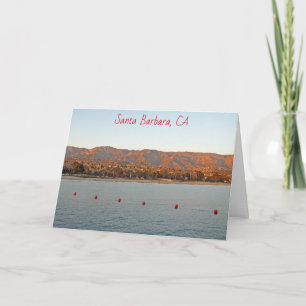 Santa Barbara, Kalifornien, Sonnenuntergangsberge Karte