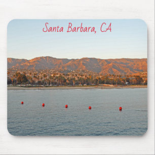 Santa Barbara, Kalifornien Sonnenuntergangsberge Mousepad