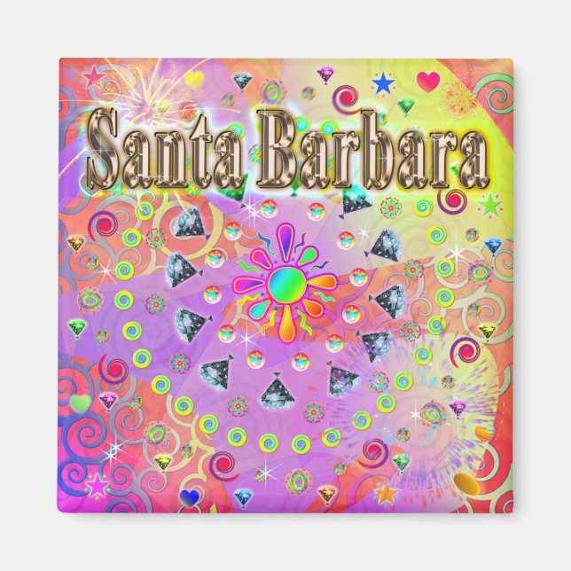 Santa Barbara Lucky Golden Magnet (Vorne)