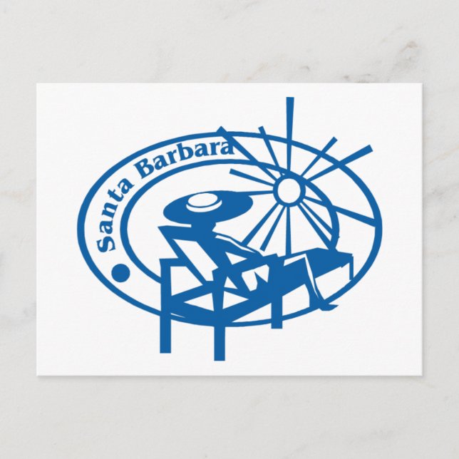 Santa Barbara Postkarte (Vorderseite)