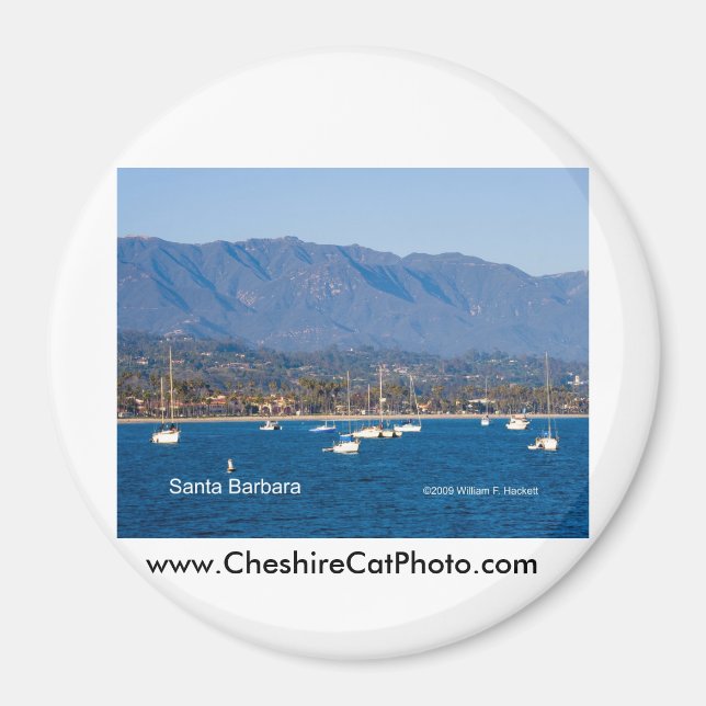 Santa Barbara Sailboats Products, Kalifornien Magnet (Vorne)