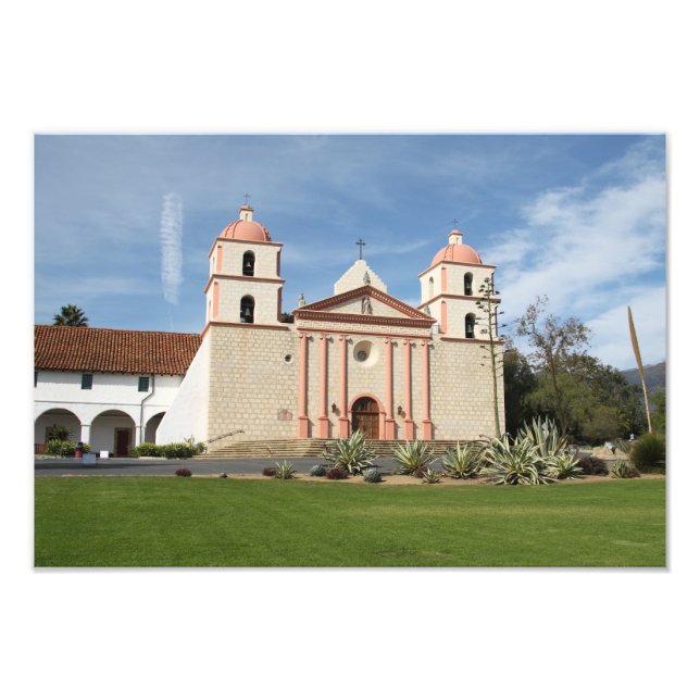 Santa Barbara Spanische Mission, Kalifornien Fotodruck (Vorne)