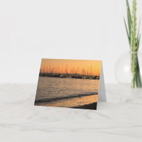 Santa-Barbara-Strand bei Sonnenuntergang Dankeskar