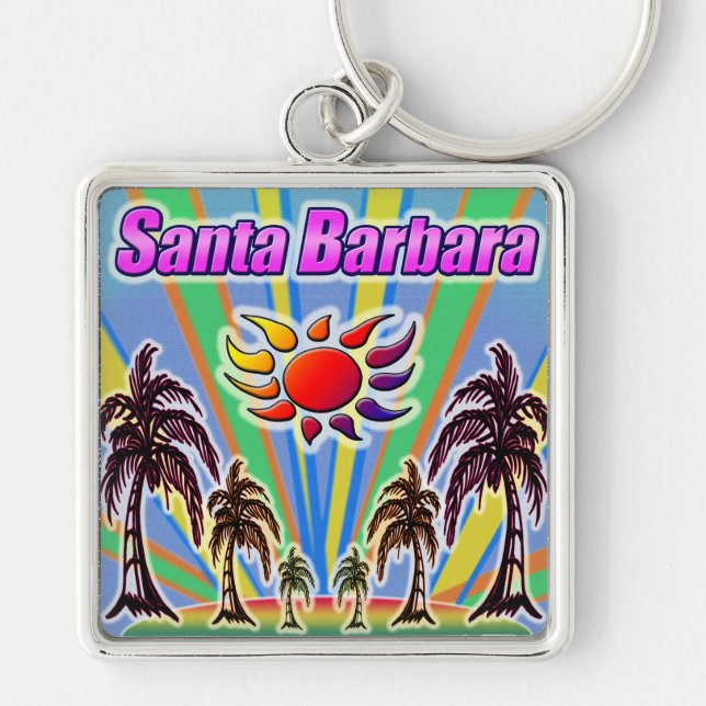 Santa Barbara Summer Liebe Schlüsselanhänger (Vorne)