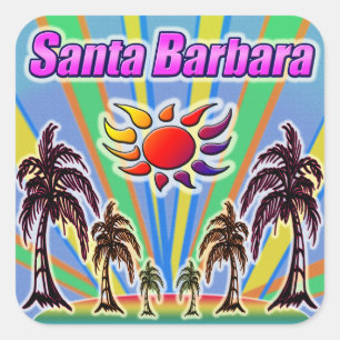 Santa Barbara Summer Liebe Sticker