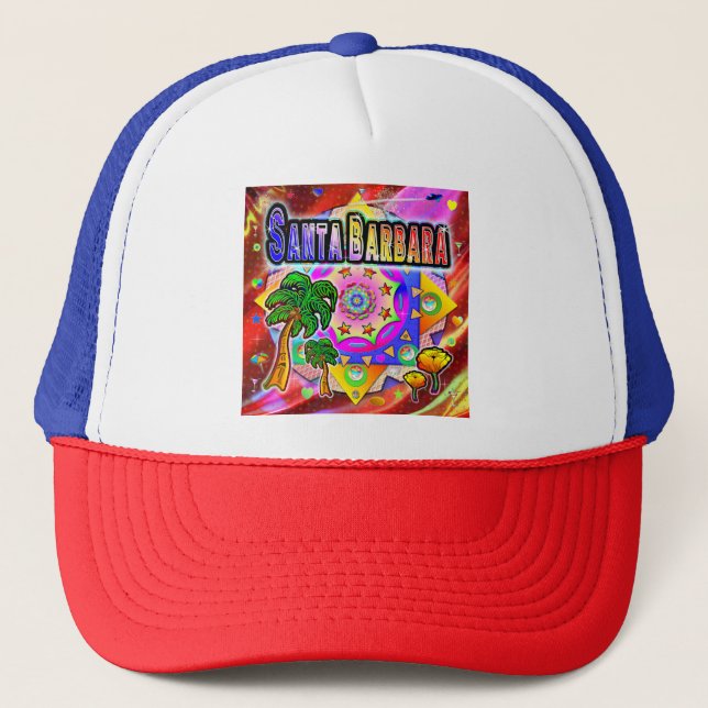 Santa Barbara Tropical Friends Hat Truckerkappe (Vorderseite)