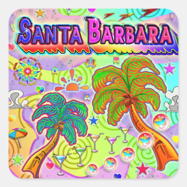 Santa Barbara Vacation Target Sticker (Vorderseite)