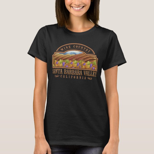 Santa Barbara Valley California T-Shirt (Vorderseite)