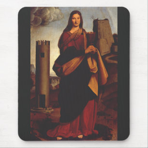 Santa Barbara von Giovanni Antonio Boltraffio Mousepad