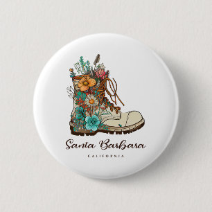 Santa Barbara Wandern Outdoor-Souvenir  Button