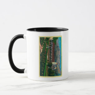 Santa Barbaraauftrag und -boden Tasse