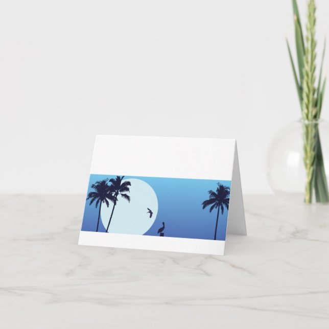 Santa BarbaraMoonrise kundengerechtes Notecard Karte (Vorderseite)