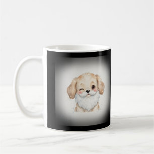 Santa Bart zwinkerndes Hündchen Kaffeetasse