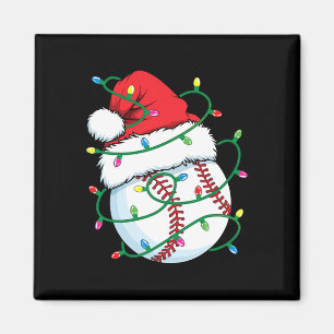 Santa Baseball Sportball Männer Weihnachten Weihna Magnet