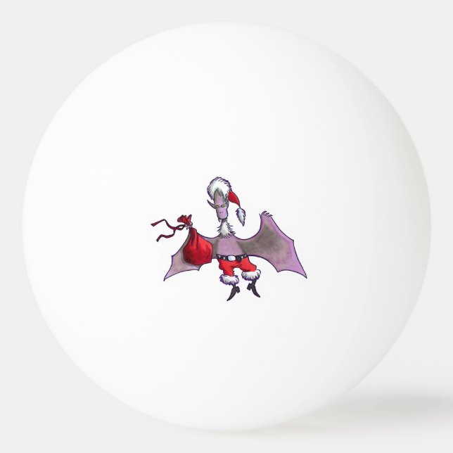 Santa Bat Tischtennisball (Vorderseite)