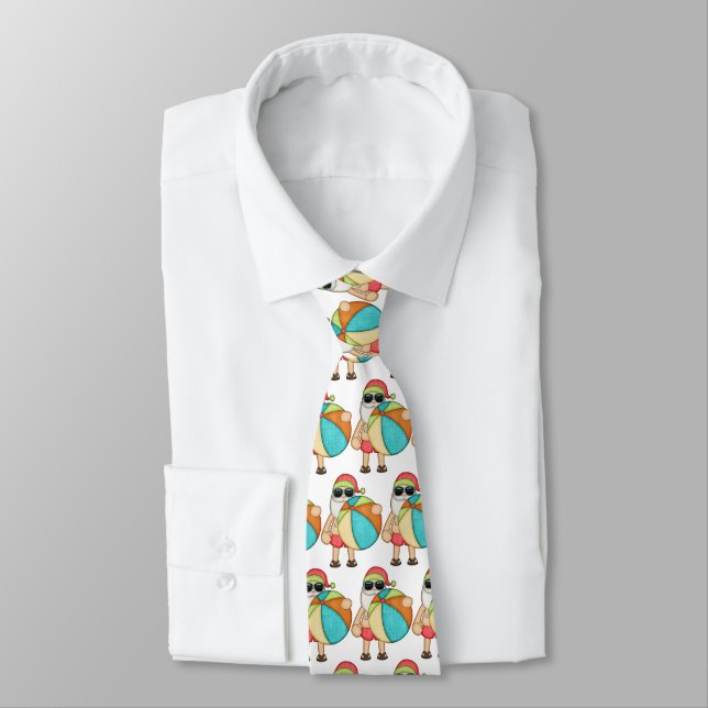 "Santa Beach Christmas Neck Tie Krawatte (Gebunden)