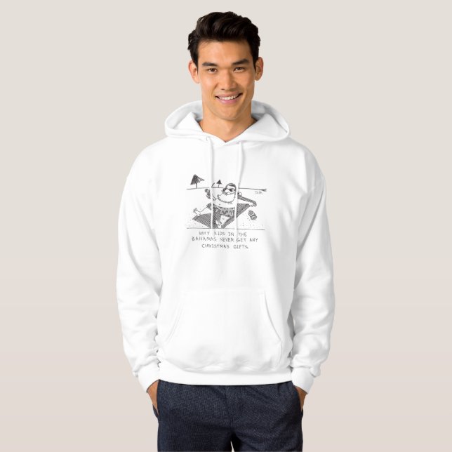 Santa Beach Time Kapuzenpullover Hoodie (Vorne ganz)