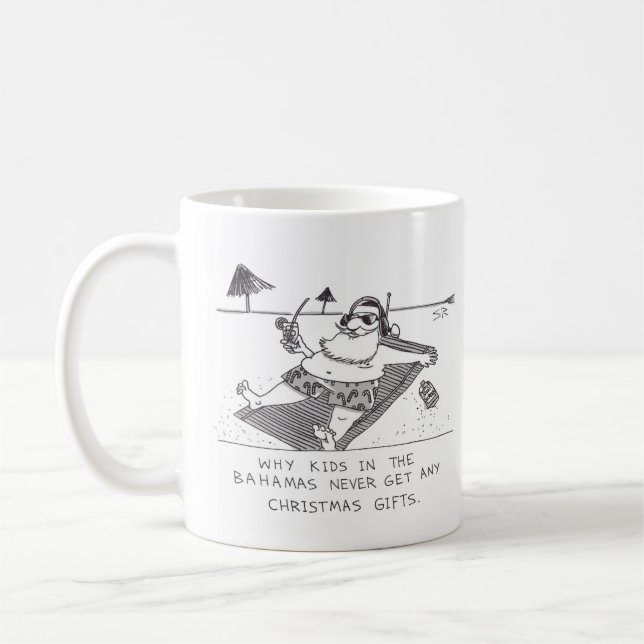 Santa Beach Time Tasse (Links)