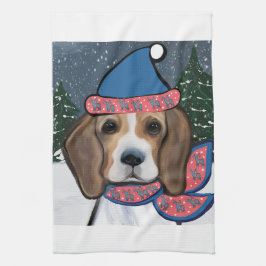 SANTA BEAGLE GESCHIRRTUCH