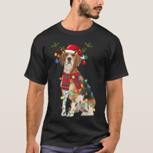 Santa Beagle Rentiere Weihnachten T-Shirt