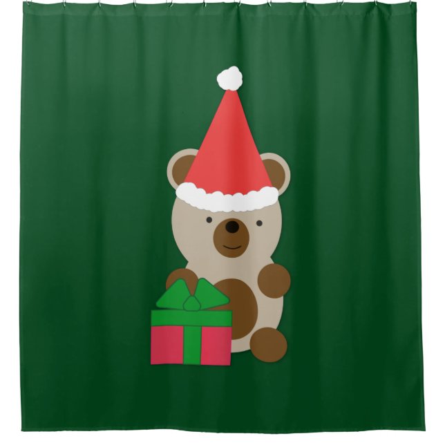 Santa Bear Duschvorhang (Vorderseite)