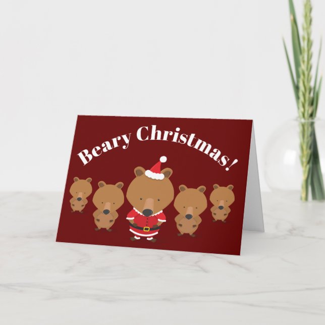 Santa Bear Pub Tier Weihnachten (Vorderseite)