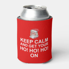 Santa Behalt Calm Ho Ho Ho Ho Can Cooler Dosenkühler