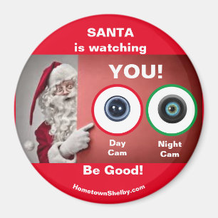 SANTA beobachtet DICH! Magnet