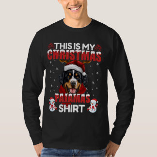 Santa Bernese Mountain Dog Weihnachts Weihnachtsfe T-Shirt