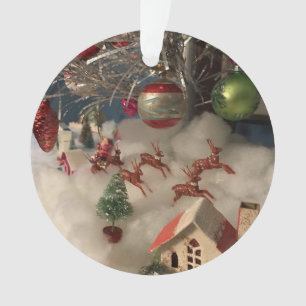 Santa besucht Alpine Village Ornament