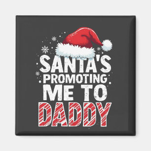 Santa bewirbt mich als Weihnachtsmann  Magnet