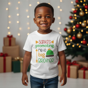 Santa bewirbt mich zum großen Bruder Weihnachten T-Shirt