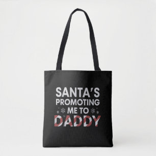 Santa bewirbt mich zum Weihnachtsmann Neuer Papa  Tasche