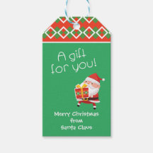 Santa bietet ein Geschenk für Sie