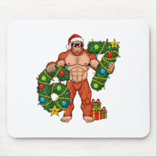 Santa Bigfoot 67 Weihnachtsbaum Xmas Lichter Lusti Mousepad