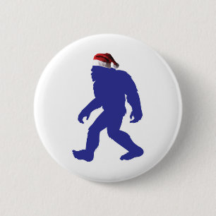 Santa-Bigfoot Button