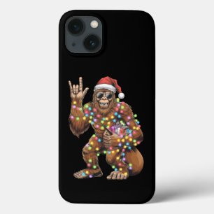 Santa Bigfoot Christmas Lights Rock Funny Case-Mate iPhone Hülle