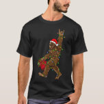 Santa Bigfoot Christmas Lights Rock Funny Sasquatc T-Shirt<br><div class="desc">Santa Bigfoot Christmas Lights Rock Funny Sasquatch Glaube</div>