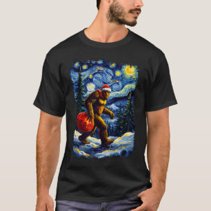 Santa Bigfoot Weihnachten Lustig Sasquatch Glaube  T-Shirt